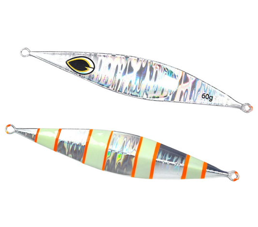 Gold flutter, 80g, glow, reef wrecker $11.99