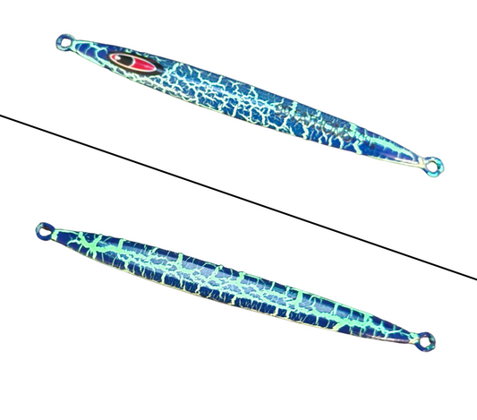 CJs reef wrecker, Lightning blue, 100g, glow